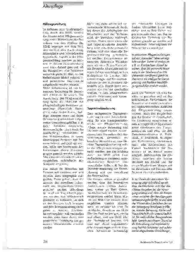 Vorschauseite 3: Das Problemfeld Demenz in der stationären PflegeQualitätsanforderungen, Widersprüche, Verfahrensweisen für die Praxis