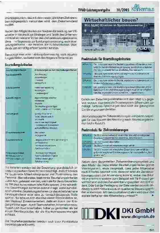Vorschauseite 6: Die Gestaltung der Leistungsentgelte nach dem TVöD-Spartentarifvertrag Krankenhaus