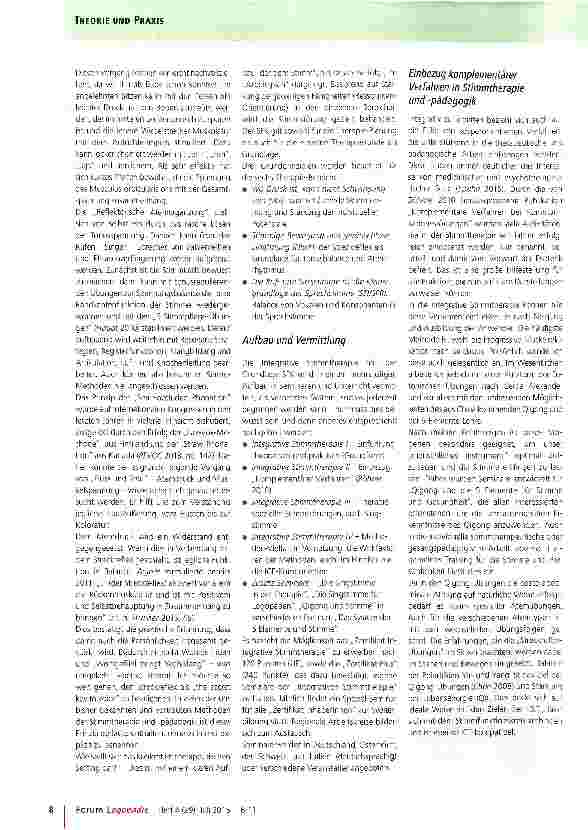 Vorschauseite 3: Integrative Stimmtherapie (I. S. T. ) mit Stimmfunktionskreis