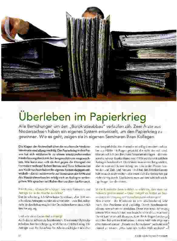 Vorschauseite 1: Überleben im Papierkrieg