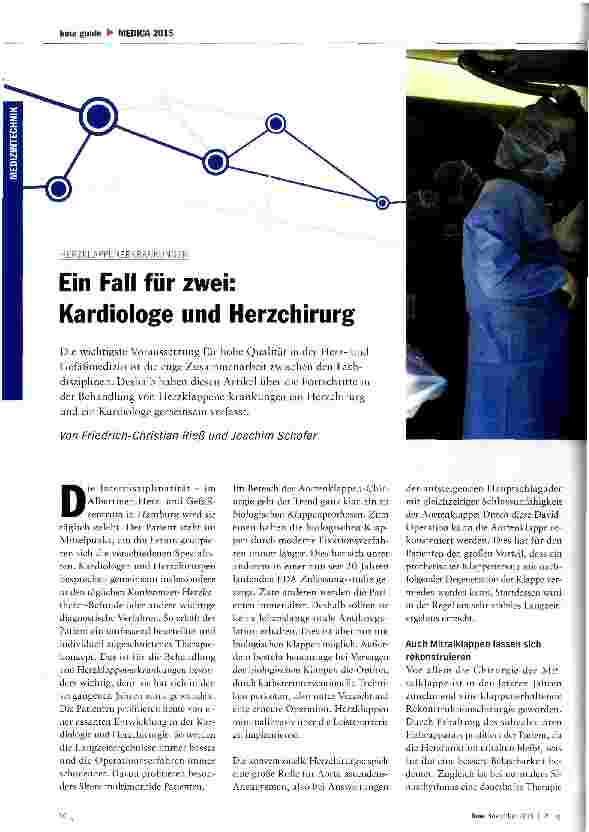 Vorschauseite 1: Fall für zwei: Kardiologe und Herzchirurg
