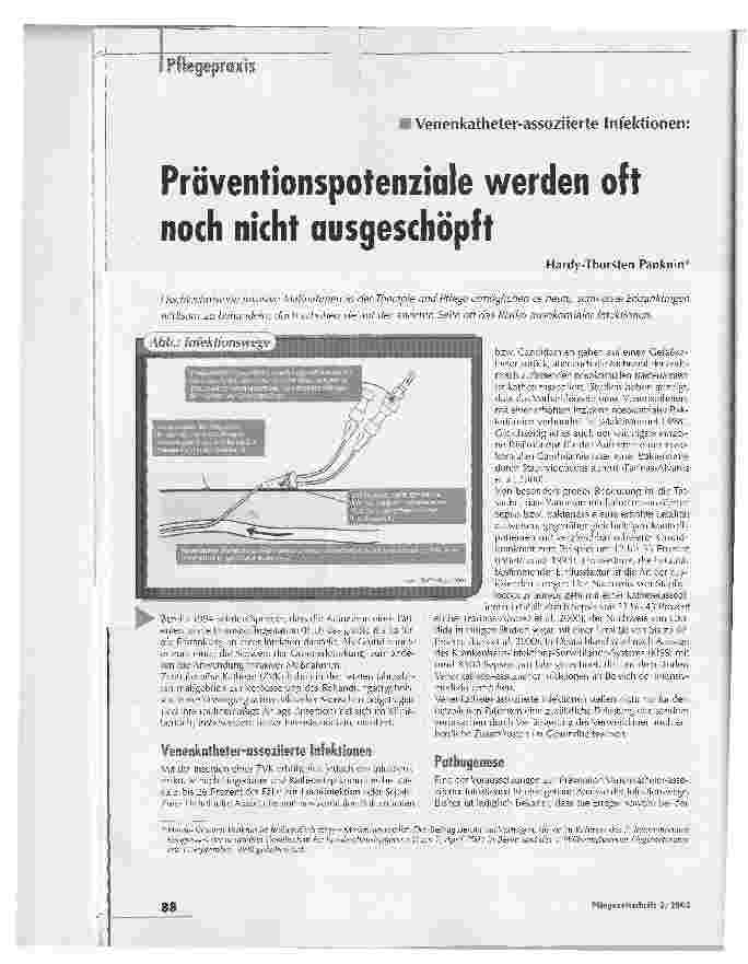 Vorschauseite 1: Präventionspotenziale werden oft noch nicht ausgeschöpft