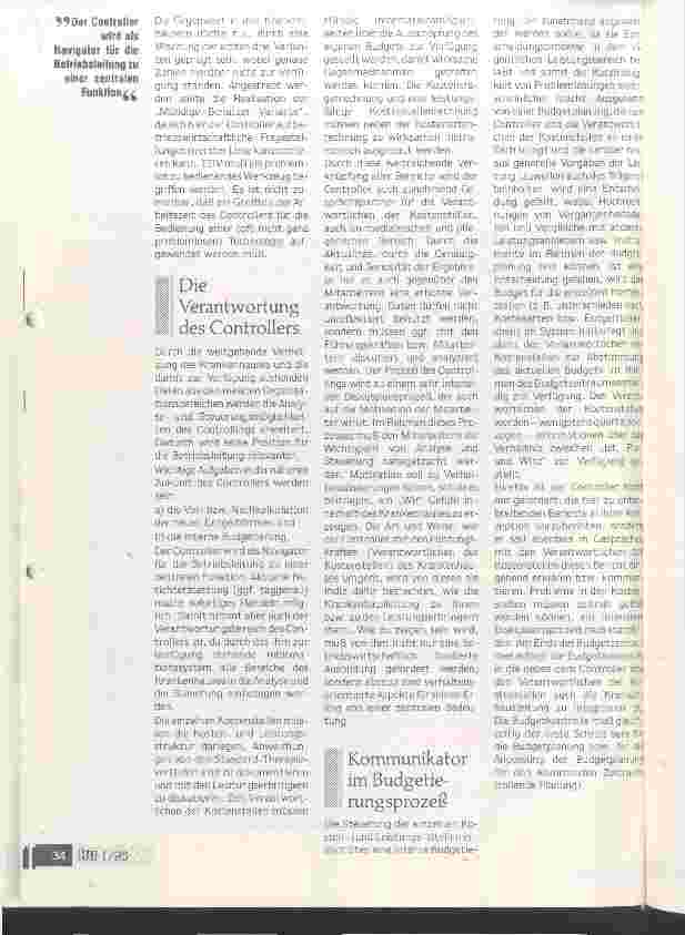 Vorschauseite 3: Perspektiven des EDV-gestützten Controllings