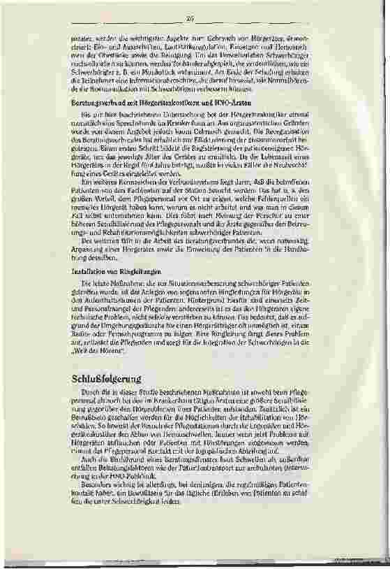 Vorschauseite 4: Wege aus der Isolation Übergreifende Behandlung schwerhöriger Patienten
