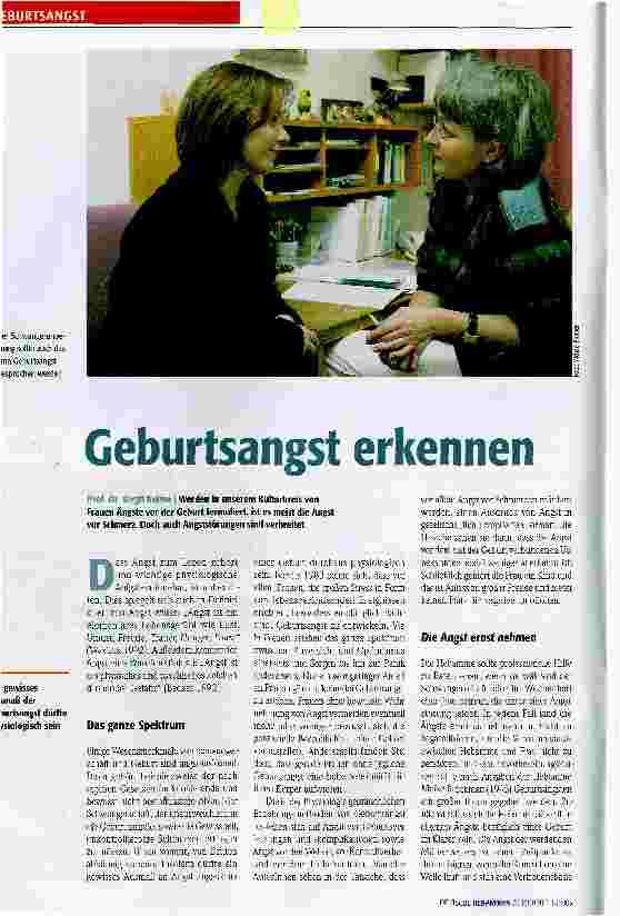 Vorschauseite 1: Geburtsangst erkennen