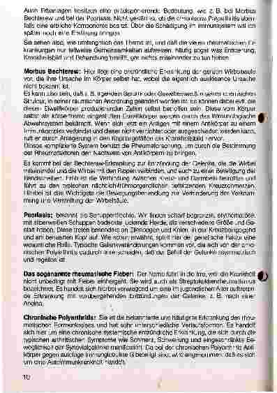 Vorschauseite 2: Rheumatische Erkrankungen Neue Tendenzen der Diagnostik und Therapie