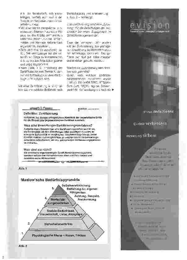 Vorschauseite 2: Qualitätszertifikate - sinnvoll oder überflüssig? Was bleibt von einer externen Überprüfung außer dem Stapel Papier?