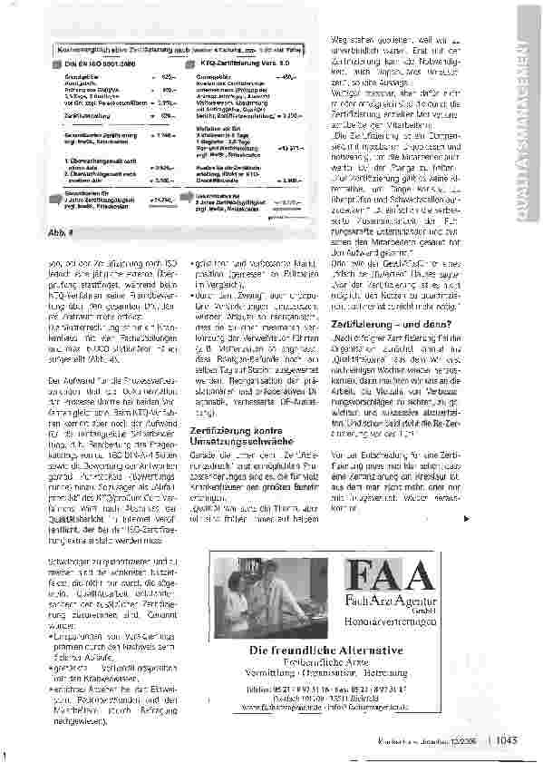Vorschauseite 4: Qualitätszertifikate - sinnvoll oder überflüssig? Was bleibt von einer externen Überprüfung außer dem Stapel Papier?
