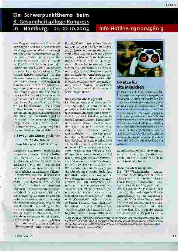Vorschauseite 2: Roboter in der Pflege