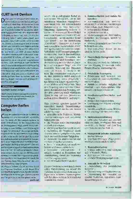 Vorschauseite 3: Roboter in der Pflege