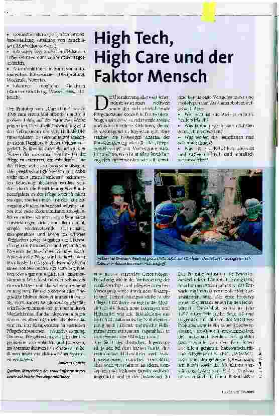 Vorschauseite 5: Roboter in der Pflege