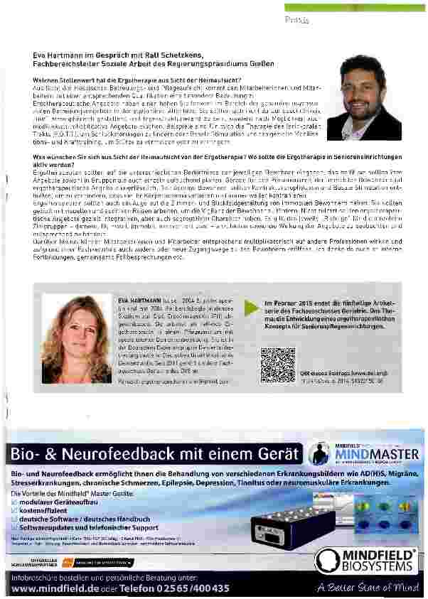 Vorschauseite 3: Was es mit der Heimaufsicht auf sich hat Ergotherapie in Seniorenpflegeeinrichtungen (Teil 4)