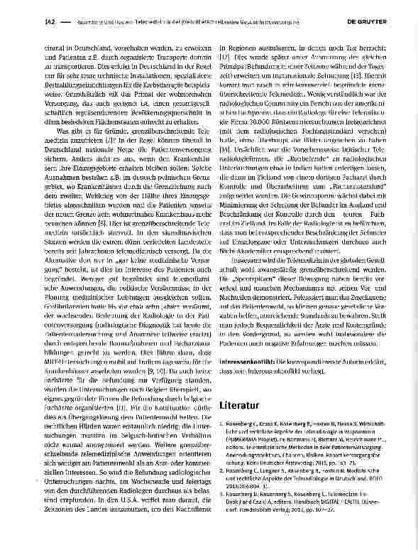 Vorschauseite 2: Telemedizin in der grenzüberschreitenden Gesundheitsversorgung am Beispiel transnationaler Teleradiologie
