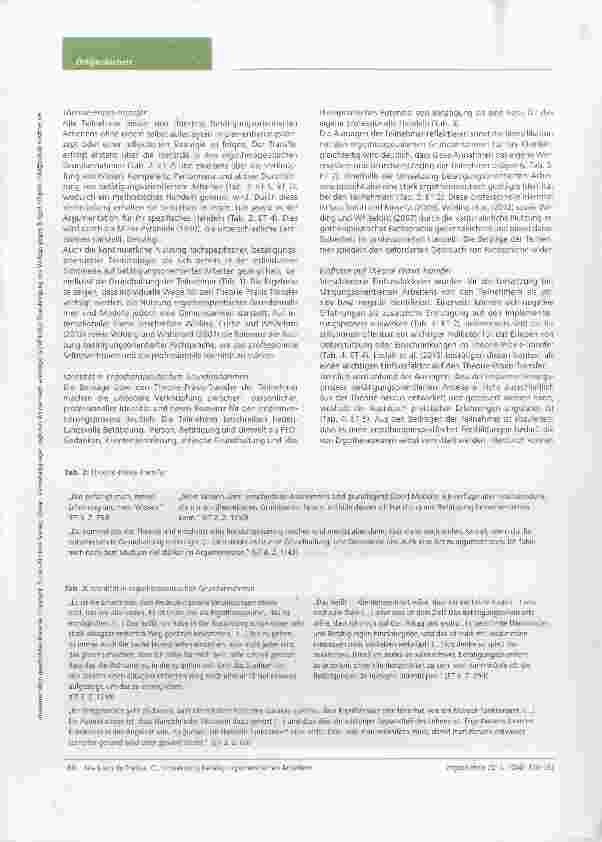 Vorschauseite 5: Umsetzung betätigungsorientierten Arbeitens bei deutschen Ergotherapeuten eine Interpretativ Phänomenologische Analyse