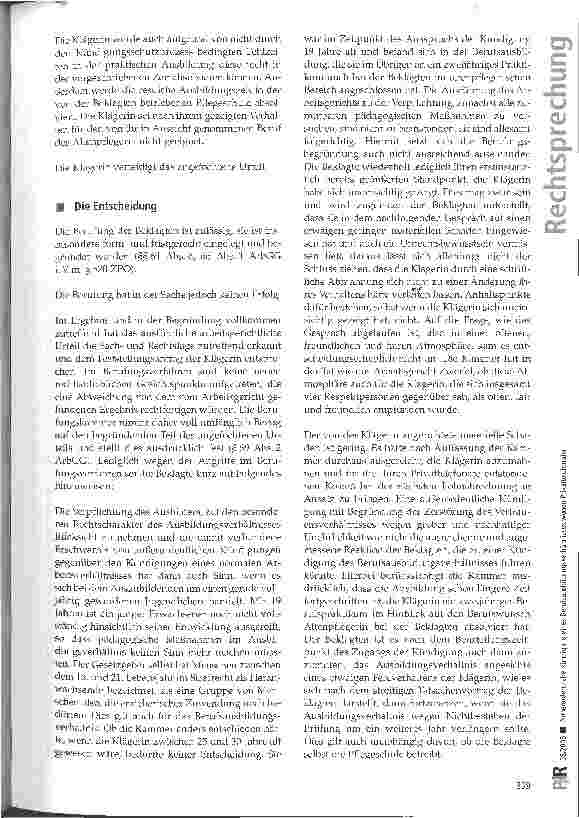 Vorschauseite 3: Außerordentliche Kündigung eines Berufsausbildungsverhältnisse wegen Privattelefonaten