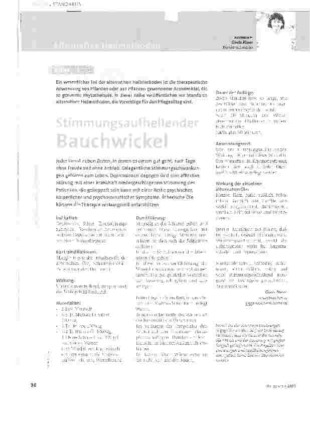 Vorschauseite 1: Stimmungsaufhellender Bauchwickel