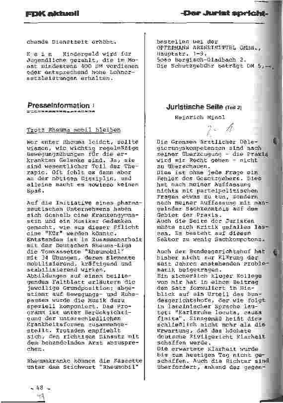 Vorschauseite 1: Juristische Seite Teil 2