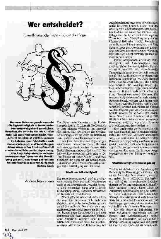 Vorschauseite 1: Wer entscheidet? Einwilligung oder nicht - das ist die Frage?