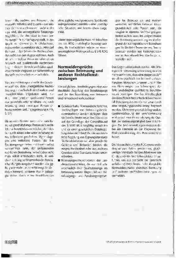 Vorschauseite 4: Regelungen zur Berufsbetreuung im Rechtsdienstleistungsgesetz