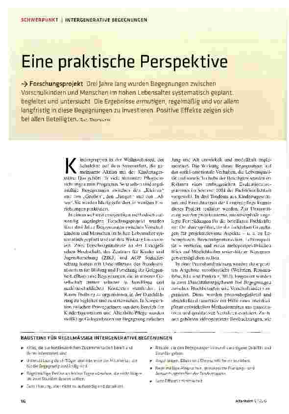 Vorschauseite 1: Eine praktische Perspektive