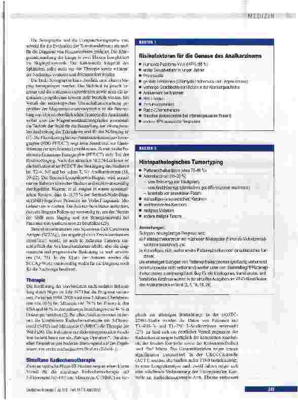 Vorschauseite 3: Differenzialdiagnose und interdisziplinäre Therapie des Analkarzinoms