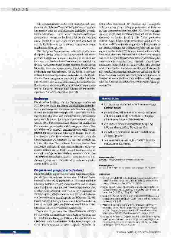 Vorschauseite 6: Differenzialdiagnose und interdisziplinäre Therapie des Analkarzinoms