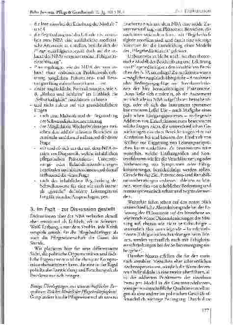 Vorschauseite 5: Das „Neue Begutachtungsassessment zur Feststellung der Pflegebedürftigkeit: Plädoyer für eine dringliche Debatte in der Pflegewissenschaft, die zwischen „Wissenschaft und „Politik…