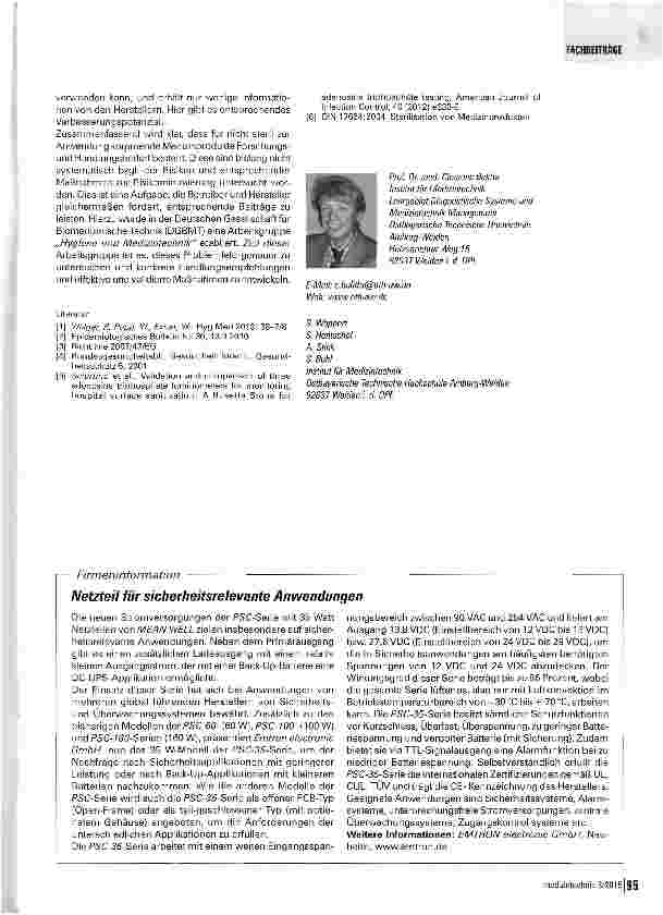 Vorschauseite 4: Aufbereitung - Nicht nur ein Thema für Instrumente