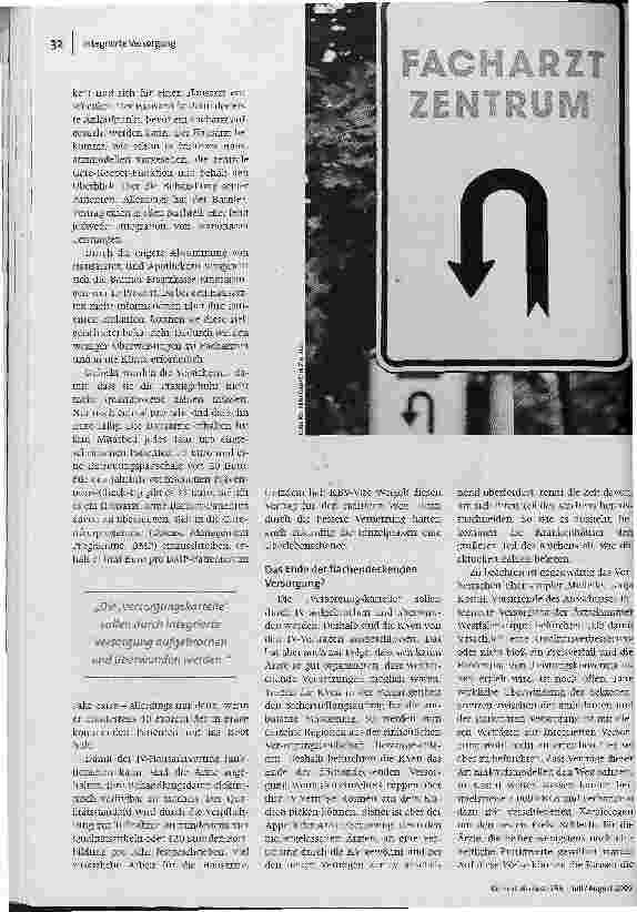 Vorschauseite 3: Integrierte Versorgung. Was sie soll und was sie kann