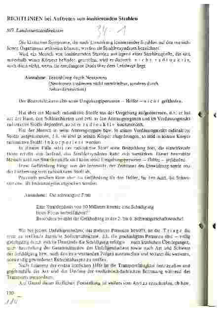 Vorschauseite 1: Richtlinien bei Auftreten von ionisierenden Strahlen