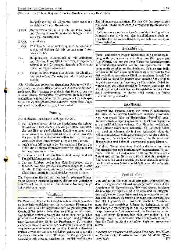 Vorschauseite 4: In der Bauphase: Schwestern - Wohnheim wurde zum Krankenhaus