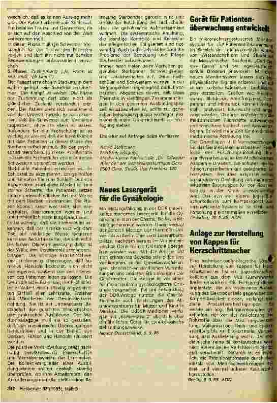 Vorschauseite 2: Psychische Betreuung Sterbender - ein Schwerpunkt berufsethischer Erziehung