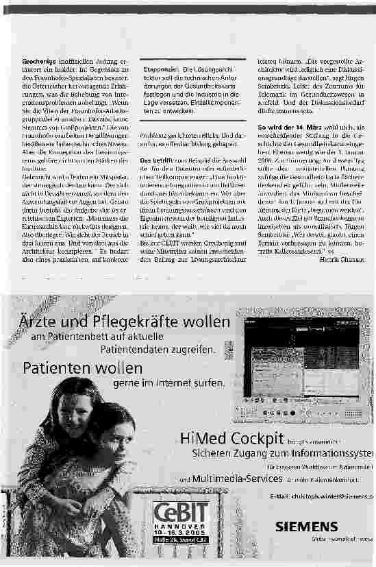 Vorschauseite 2: Teillösung. Gesundheitskarte
