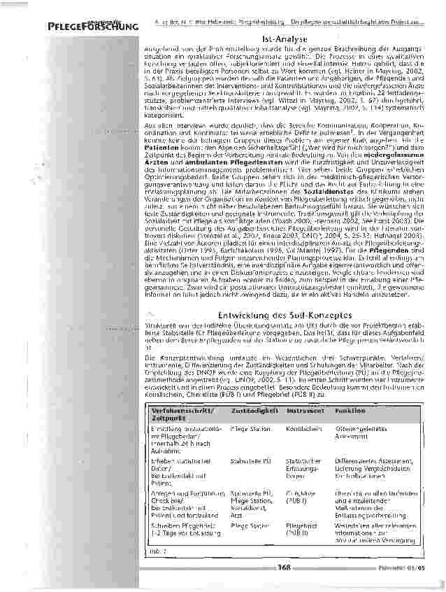 Vorschauseite 3: Pflegeüberleitung - Ein pflegewissenschaftlich begleitetes Projekt zur Einführung und Evaluation