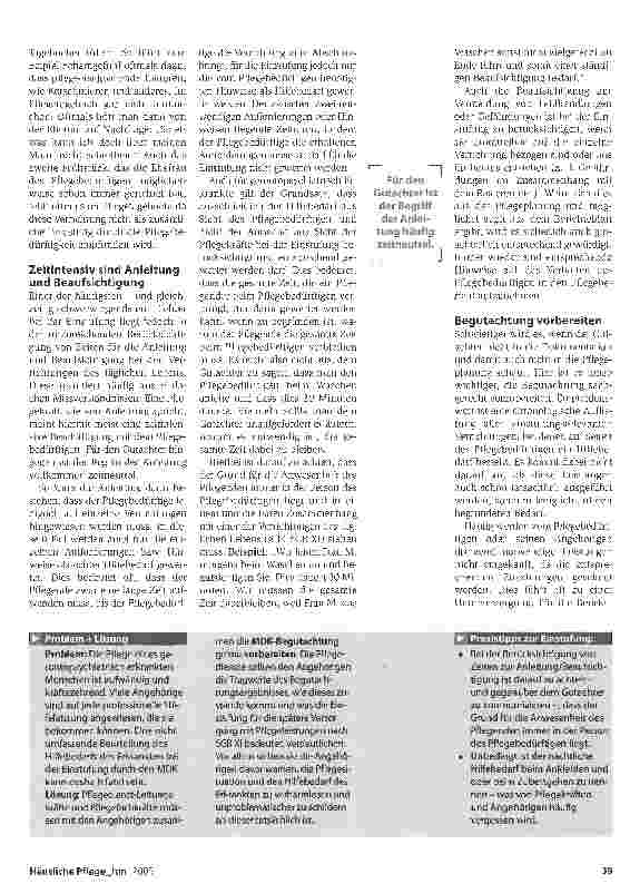 Vorschauseite 2: Der tatsächliche Hilfebedarf wird häufig verkannt