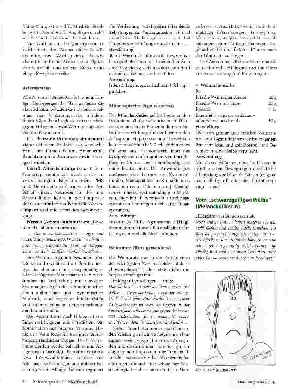 Vorschauseite 3: Frauentypen aus Sicht der Säftelehre Teil2: Phlegmatikerin und Melancholikerin