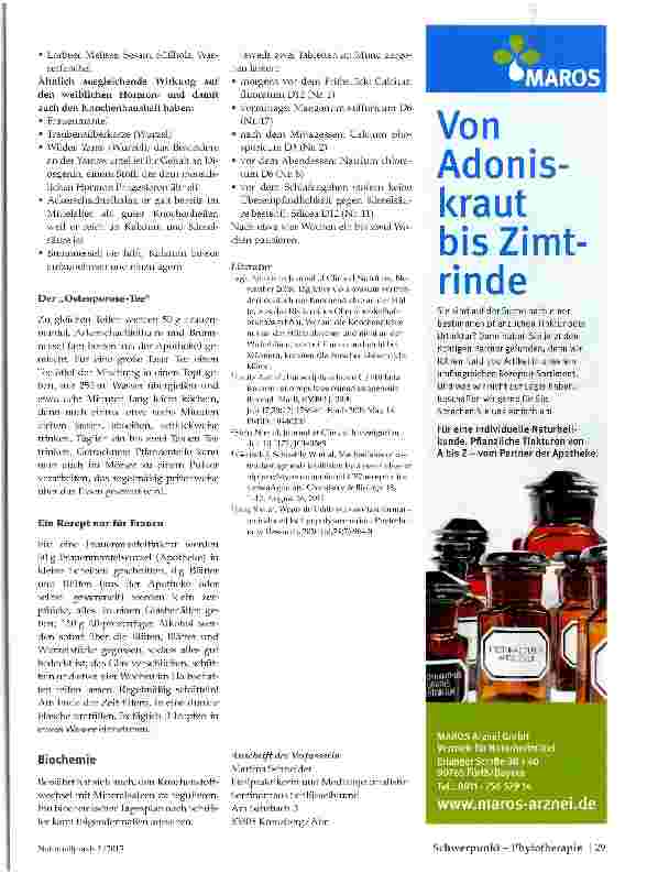 Vorschauseite 3: Pflanzen für die Knochen