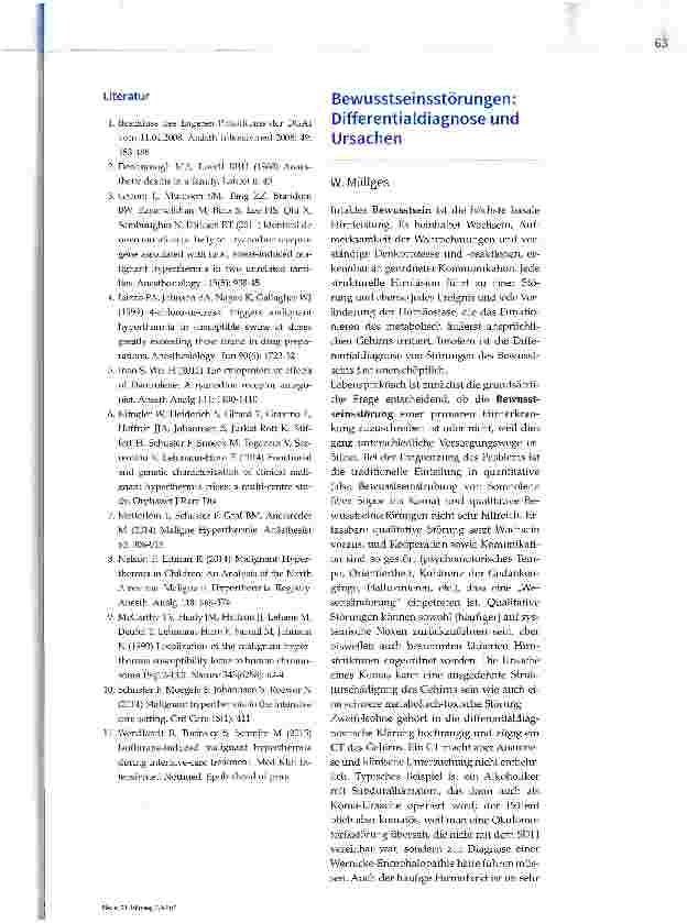 Vorschauseite 1: Bewusstseinsstörungen: Differentialdiagnose und Ursachen