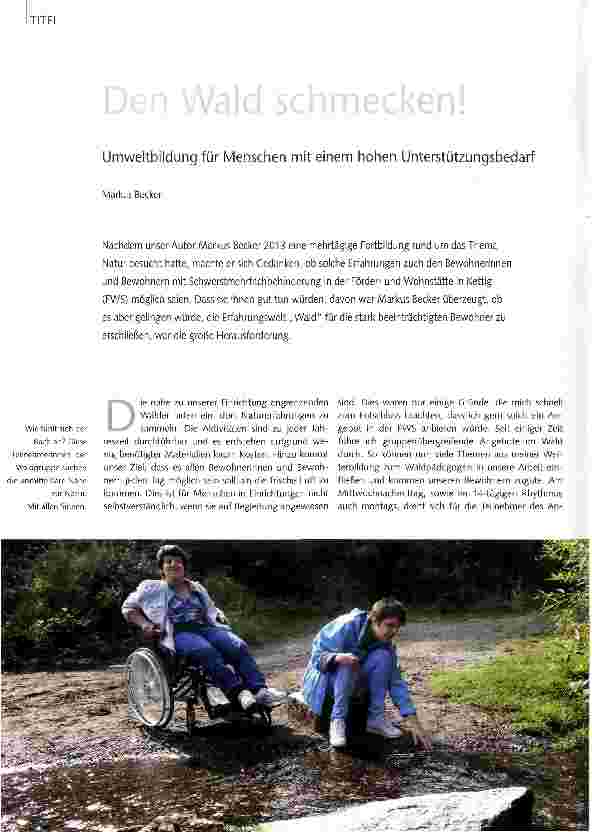 Vorschauseite 1: Den Wald schmecken