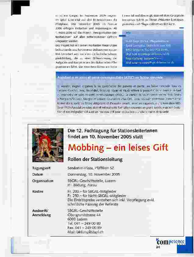 Vorschauseite 3: FaGe: Herausforderung für die Betriebsorganisation