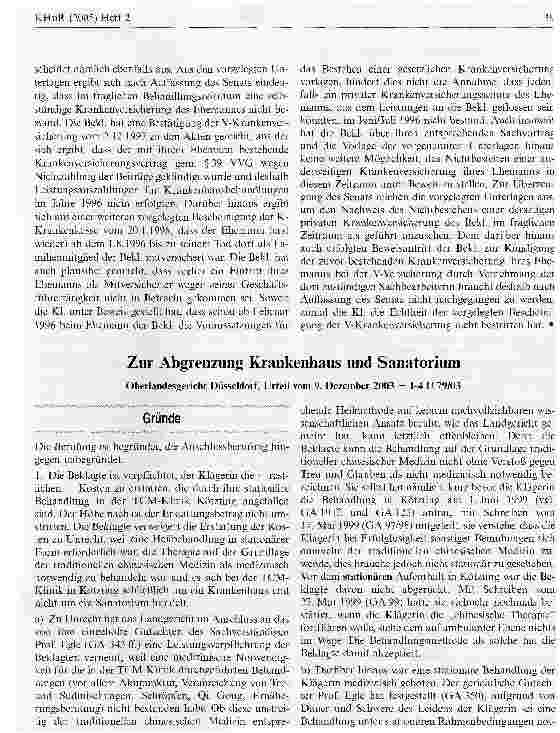 Vorschauseite 3: Reichweite des § 1357 I BGB bei privater KrankenhausbehandlungOLG Köln, Urteil vom 7. Oktober 1998 - 5 U 174/97