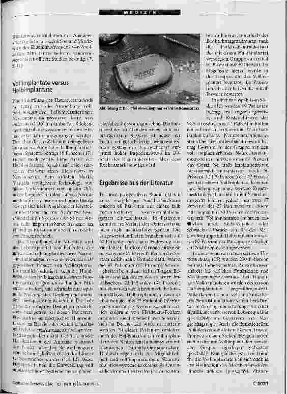 Vorschauseite 3: Voll implantierbare Neurostimulationssysteme zur Rückenmarkstimulation