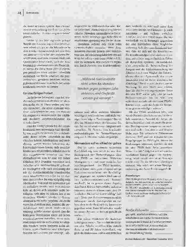 Vorschauseite 3: Standesdünkel statt solidarischem StreikDie Gewerkschaften und die Ärztestreiks