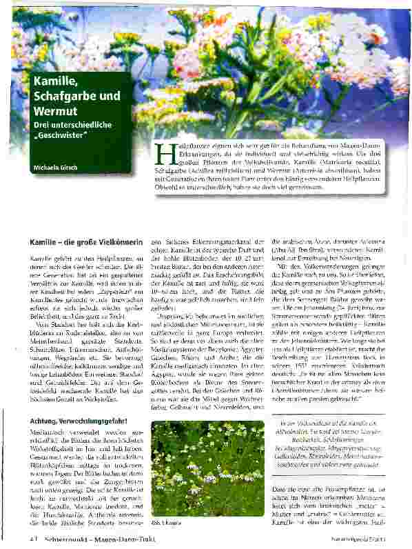 Vorschauseite 1: Kamille, Schafgarbe und Wermut