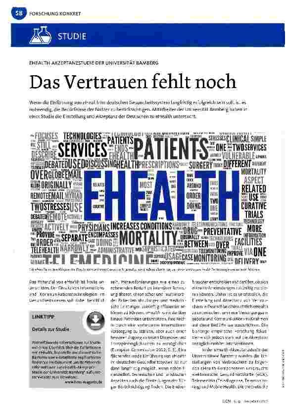 Vorschauseite 1: Das Vertrauen fehlt noch