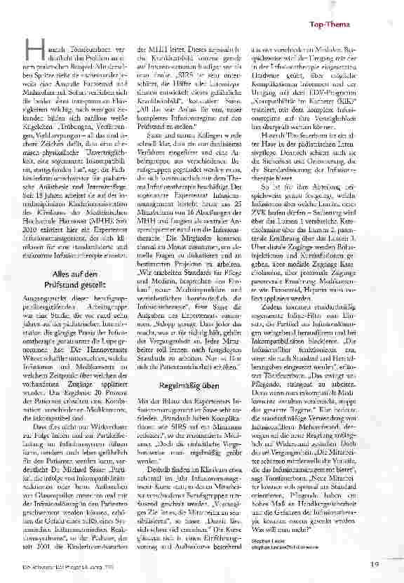 Vorschauseite 2: Mit Standard zu mehr Sicherheit