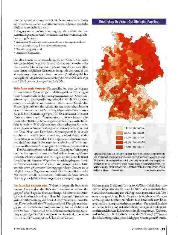 Vorschauseite 4: Lücken bei der Krebsvorsorge