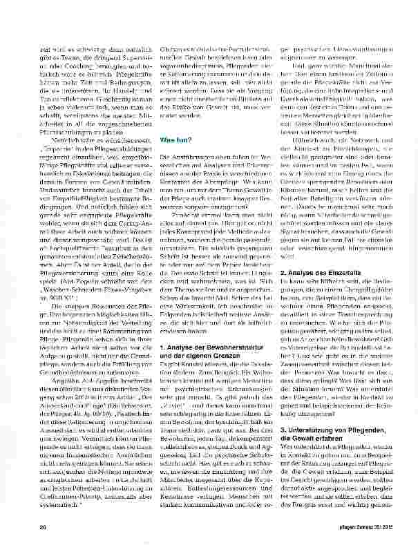 Vorschauseite 3: Gewaltgefahr ist die Regel