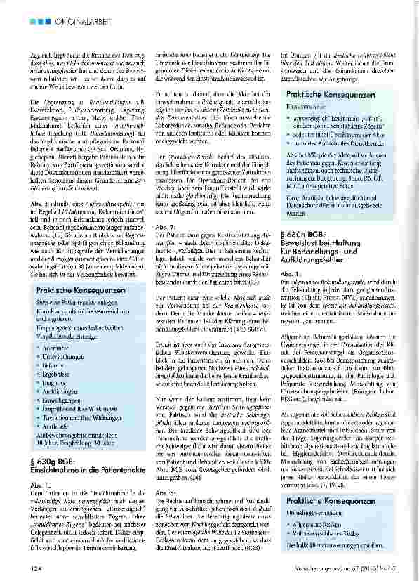 Vorschauseite 2: Patientenrechte - Arztpflichten
