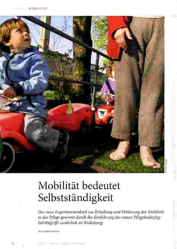 Vorschauseite 1: Mobilität bedeutet Selbstständigkeit